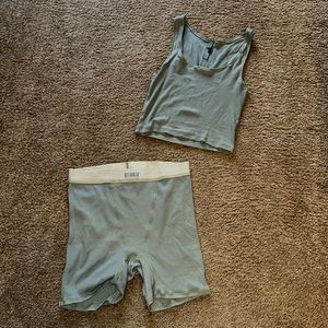 SKIMS cotton rib mineral set